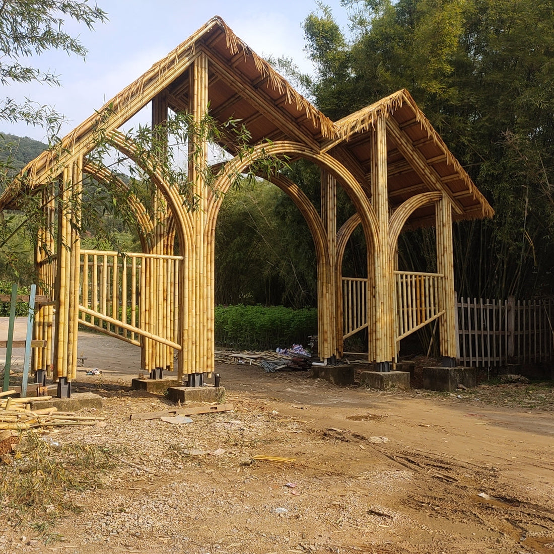 1 Custom Bamboo Gate at Fujian Yong'an Bamboo Garden