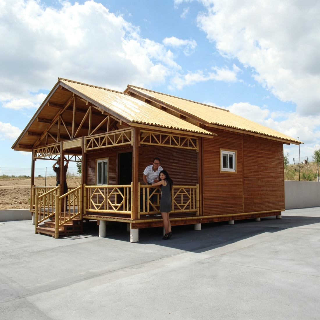 60㎡ Prefabricated Bamboo House Exported to Montpellier, France