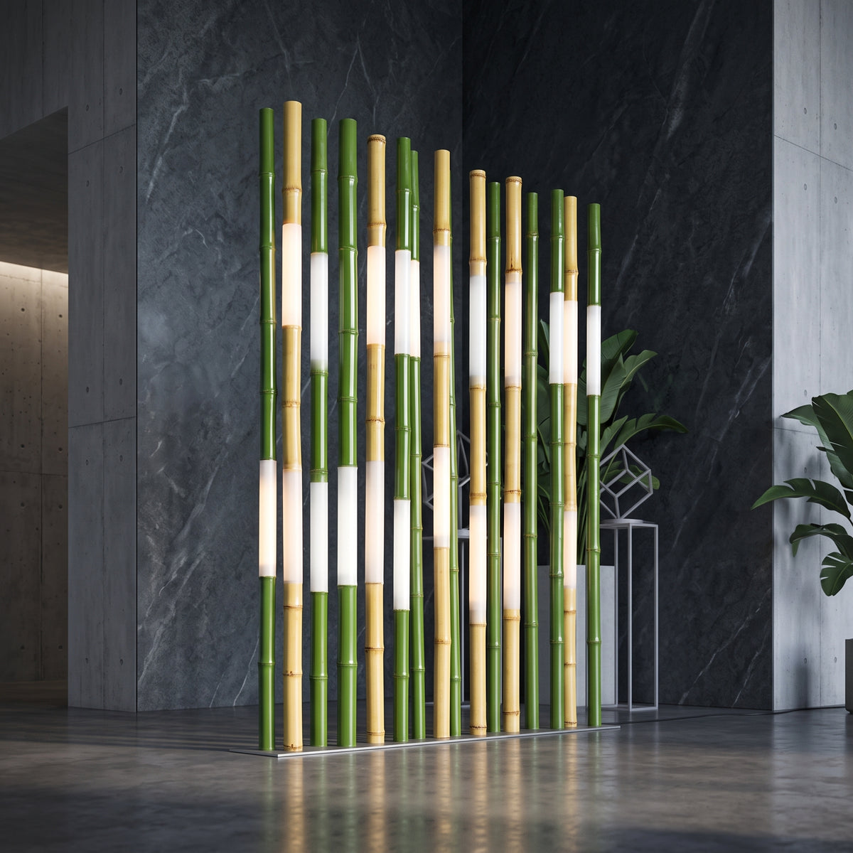 Natural Bamboo Garden Light